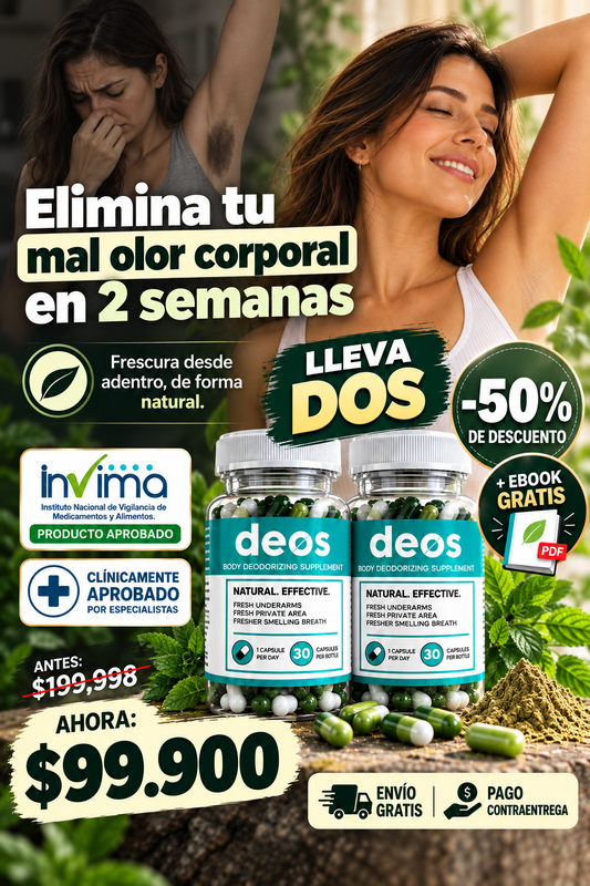 Deos Desodorizante | 30 Caps